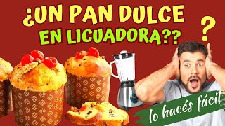 ⚡ PAN DULCE EN LICUADORA 👉 Receta Fácil y Rápida ¡Sin Amasar 🎉panettone pandulce panneton [upl. by Nihs128]