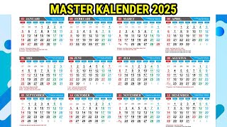 GRATIS DOWNLOAD MASTER KALENDER 2025 KALENDER JAWA HIJRIYAH DAN HARI PASARAN JAWA SKB 3 MENTRI [upl. by Elison]