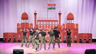 Indian Army Theme Dance  Avishkar 2023  challa  Khando se Milate hai Khande [upl. by Emmit950]