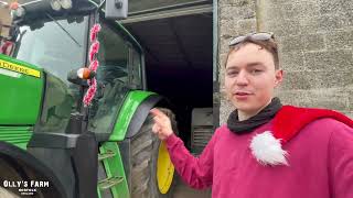 CHIRSTMAS DAY BRINGING THE OLD JOHN DEERE 6930 BACK TO LIFE FOR ITS FIRST TRACTOR RUN [upl. by Atinod]