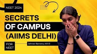 My First Day at AIIMS New Delhi  Campus Secrets  NEET Topper Jahnavi Banotra AIR 51 [upl. by Younglove]