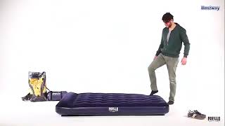 Bestway Easy Inflate Flocked Air BedSingle 185X76X22Cm 2667223 [upl. by Estas128]