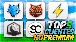 TOP 5 MEJORES CLIENTES NO PREMIUM para SUBIR FPS en MINECRAFT 2024 FPS BOOST 1000 FPS amp 0 LAG [upl. by Rusert]