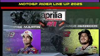 Motogp line up 2025 Updare progress [upl. by Marcile103]