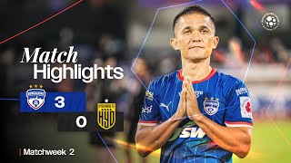 Match Highlights  Bengaluru FC 30 Hyderabad FC  MW 2  ISL 202425 [upl. by Ornstead]