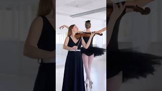 The Swan  Violin amp Ballerina theswan saintsaens balletandviolin violinandballet [upl. by Comstock]