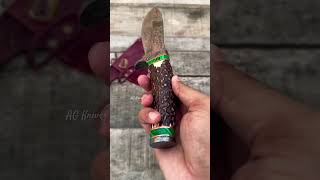 Real Damascus Knife  Handmade Fixed Blade Knife For Hunting knife sporting  survival Gift [upl. by Essirehc602]