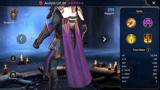 Raid Shadow Legends Hero Showcase Acolyte lv 60 [upl. by Yasnil]