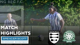 Match Highlights Tooting Bec v AFC Whyteleafe  SCEFL Division 1 Cup [upl. by Allsun26]