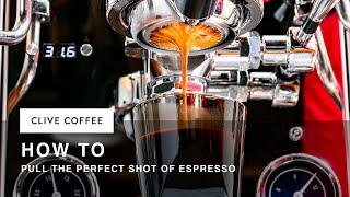 How to pull the perfect shot of espresso [upl. by Nelrsa]