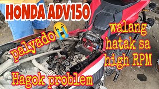 Honda ADV150 Palyado Hagok problem at walang hatak sa high RPM [upl. by Christensen]