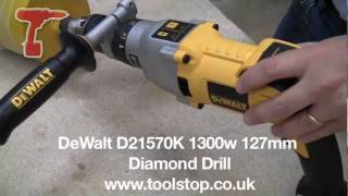 Dewalt D21570K 1300w 127mm Diamond Drill [upl. by Iphagenia]