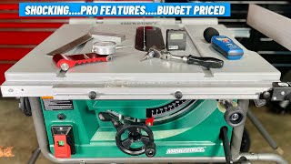 MasterForce Table Saw  Calibrations  Assembly  First Look [upl. by Hendrika]