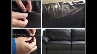 how to fix a tear in leather sofa fabric home repair [upl. by Sutsuj]