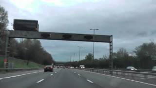 Driving On The M5 Motorway From J2 To The M6 Interchange J8 West Bromwich West Midlands England [upl. by Marcus297]