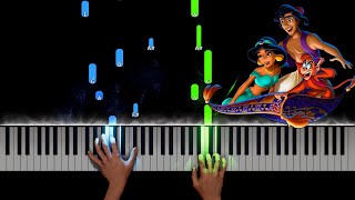 A Whole New World Theme from Aladdin Piano Tutorial [upl. by Nivk]