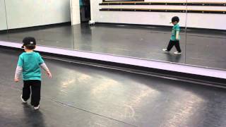 2 Year Old Hitting Hip Hop Choreography [upl. by Eillim]