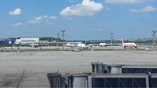 Flight arrival and departure at Guarulhos International Airport travel tourism saopaulo brazil [upl. by Halpern]