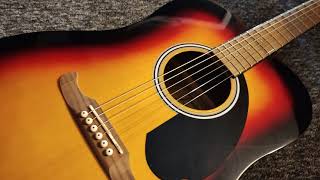 Fender FA 125  acoustic guitar  sound test [upl. by Allehcram172]