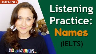 English Listening Practice IELTS  Spelling Names [upl. by Jenni]