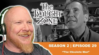 THE TWILIGHT ZONE 1961  CLASSIC TV REACTION  S 2 Ep 29  The Obsolete Man tvreaction [upl. by Tallu554]