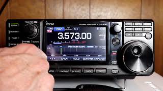 Icom IC7300 A to Z 25 Setting USB transmit audio levels [upl. by Enyawed]