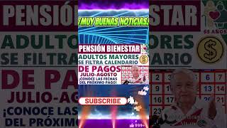 🔴Se Filtra Posible Calendario de Pagos Para Julio🤑💸🥳 [upl. by Aniarrol]