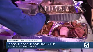 Volunteers deliver meals and hope at Gobble Gobble Give Nashville [upl. by Rauch508]