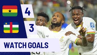 GHANA vs CENTRAL AFRICAN REPUBLIC 43 ALLGOALS amp EXTENDED HIGHLIGHTS • WORLDCUP QUALIFIER [upl. by Cirri]