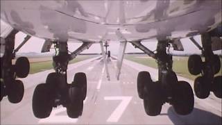 Landing Gear Camera  flight landing wheel  747 landing gear retraction  Plane landing [upl. by Macmahon]