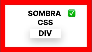 como CREAR SOMBRA a un DIV CSS PASO A PASO š€ [upl. by Nitsruk96]