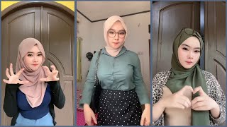 KUMPULAN TIKTOK HIJAB HOT TERBARU  marfamoela TIKTOK JILBAB CANTIK VIRAL TERBARU 2023 [upl. by Ailel]