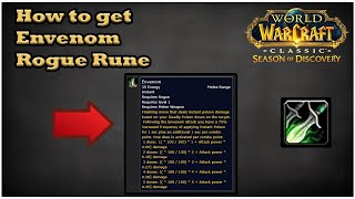 How to get Envenom Rune for Rogues WoW SoD [upl. by Kotick609]