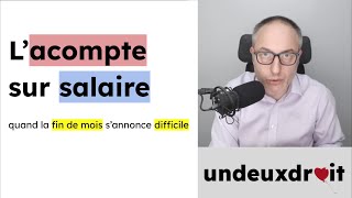 Lacompte sur salaire  quand la fin de mois va être difficile [upl. by Fabian532]