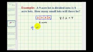 Example 1 Application Involving Fraction Division [upl. by Mordy]