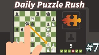 Daily Puzzle Battle  Can I OutSolve My Opponent ⚔️♟️ 7 chess speedchess games puzzle [upl. by Willumsen]