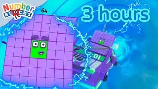 🌈Colourful Maths 🌈 3 hours of Numberblocks full episodes  Maths for Kids  Learn to Count [upl. by Derf950]