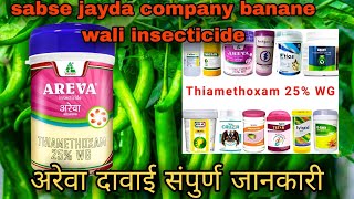 Areva insecticide in usesthiamethoxam 25 wgअरेवा दावाई संपुर्ण जानकारी [upl. by Hayalat]