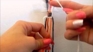 HOW TO  Friendship Bracelets  Chevron [upl. by Anemaj]