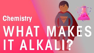 What Makes Things Alkali  Acids Bases amp Alkalis  Chemistry  FuseSchool [upl. by Annayrb]