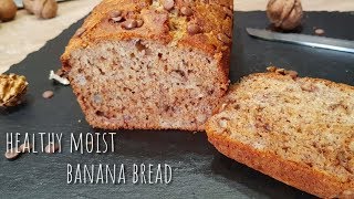 Healthy Moist Banana Bread with Walnuts Recipe  Sugar Free Banana Bread Recipe [upl. by Sculley]