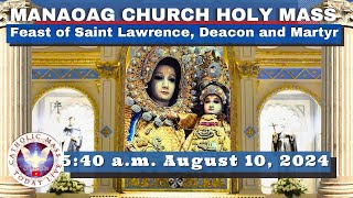 CATHOLIC MASS OUR LADY OF MANAOAG CHURCH LIVE MASS TODAY Aug 10 2024 541am Holy Rosary [upl. by Ekram899]