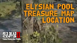 Red Dead Redemption 2 Elysian Pool Treasure Map  Gold Ingot  Location [upl. by Wicks]