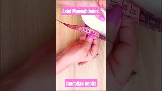 como hacer sandalias zapatitos para bebe niña en tela con MOLDES diy manualidades tutorial [upl. by Zsazsa825]