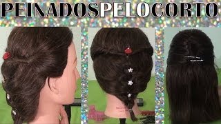 PEINADOS Faciles para pelo corto o largo moda 2014 [upl. by Mureil768]