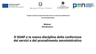 Il SUAP e la nuova disciplina della conferenza dei servizi e del procedimento amministrativo [upl. by Tewell]