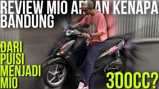 REVIEW MIO SPORTY ARDAN KENAPA BANDUNG  DARI KONTEN PUITIS BISA JADI MIO [upl. by Brout]