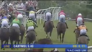 Horse Racing Death 101  Boyoboy at Cartmel Racecourse [upl. by Sakul737]