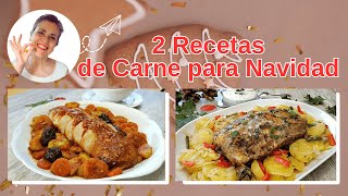 🎄2 Recetas de Carne Fáciles Ricas y Originales para Navidad [upl. by Akenat]