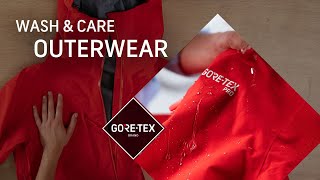 How to wash your GORETEX outerwear jacket amp pants  Wash amp Care [upl. by Adlihtam]